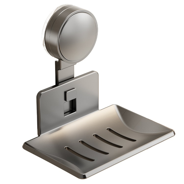 Bathroom Suction Cup Soap Holder – No-Drill Wall-Mounted Soap Storage Rack