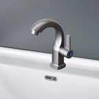 Modern Matte Black Bathroom Faucet with Side Sprayer and Easy Install Design