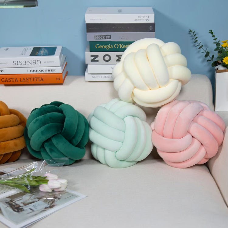 Handmade Knot Pillow – Decorative Throw Pillow for Aesthetic Home Decor & Modern Living Spaces