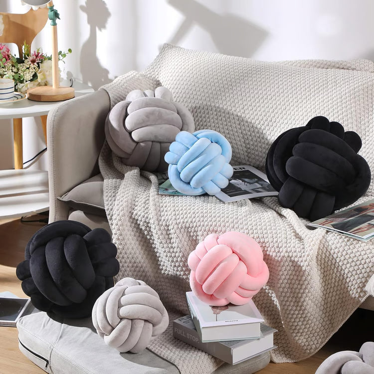 Handmade Knot Pillow – Decorative Throw Pillow for Aesthetic Home Decor & Modern Living Spaces