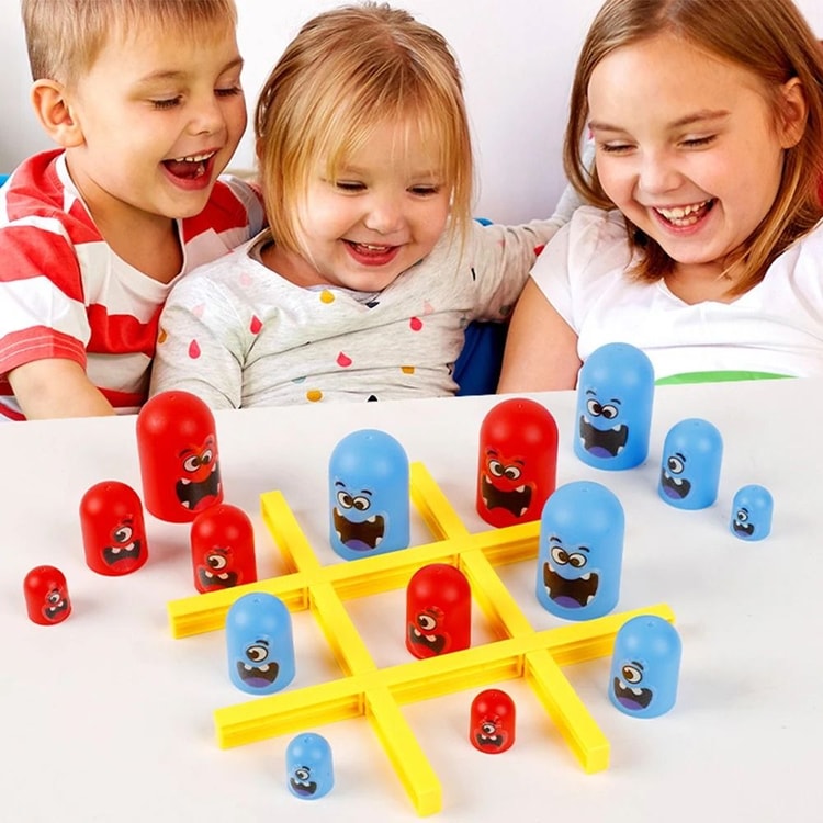 Tic Tac Toe Board Game – Multiplayer Strategy Game for Kids & Adults