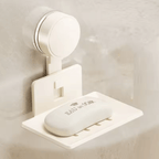 Bathroom Suction Cup Soap Holder – No-Drill Wall-Mounted Soap Storage Rack
