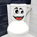Cartoon Face Sticker Set for Fun Home and Bathroom Decoration
