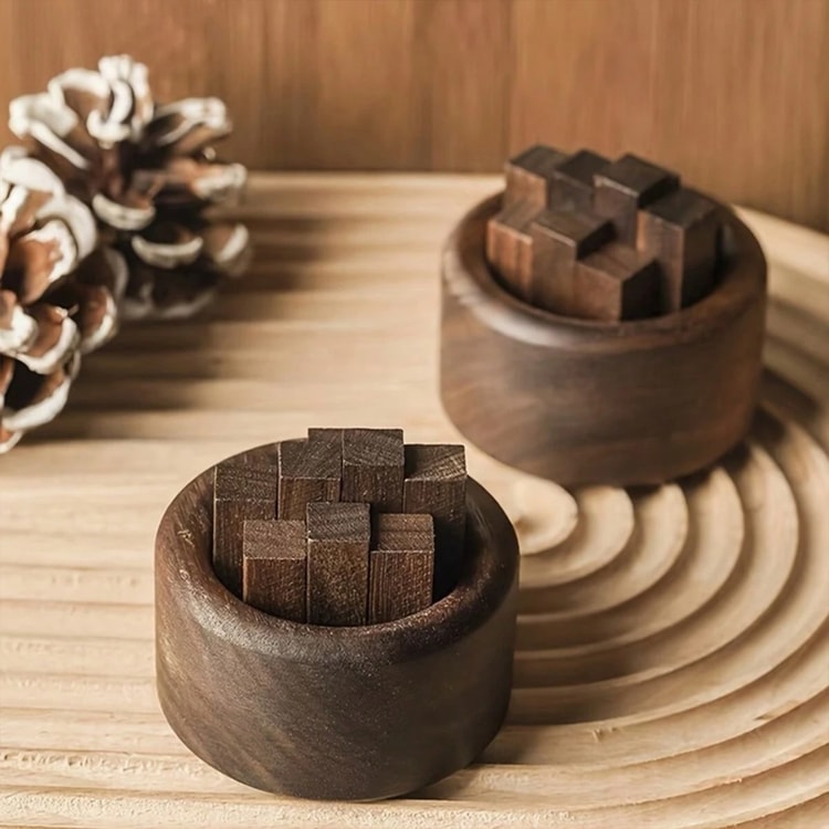 Wooden Aromatherapy Sticks – Walnut Wood Essential Oil Diffuser for Home, Car & Bathroom