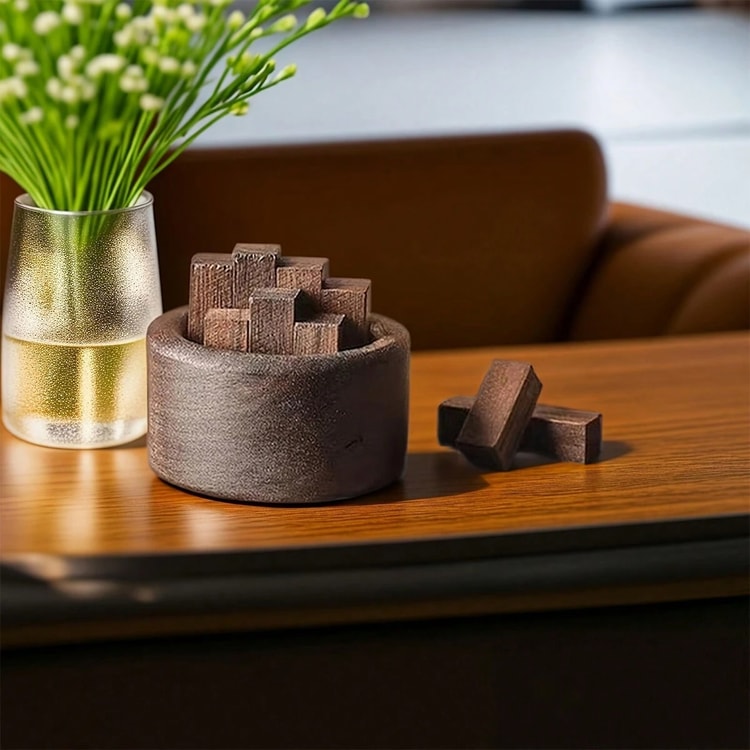 Wooden Aromatherapy Sticks – Walnut Wood Essential Oil Diffuser for Home, Car & Bathroom