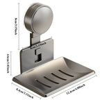 Bathroom Suction Cup Soap Holder – No-Drill Wall-Mounted Soap Storage Rack